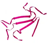 Папильотки для завивки волос Mexmo шёлковые без нагрева, розовые Hot Pink, набор 3 шт — фото 1