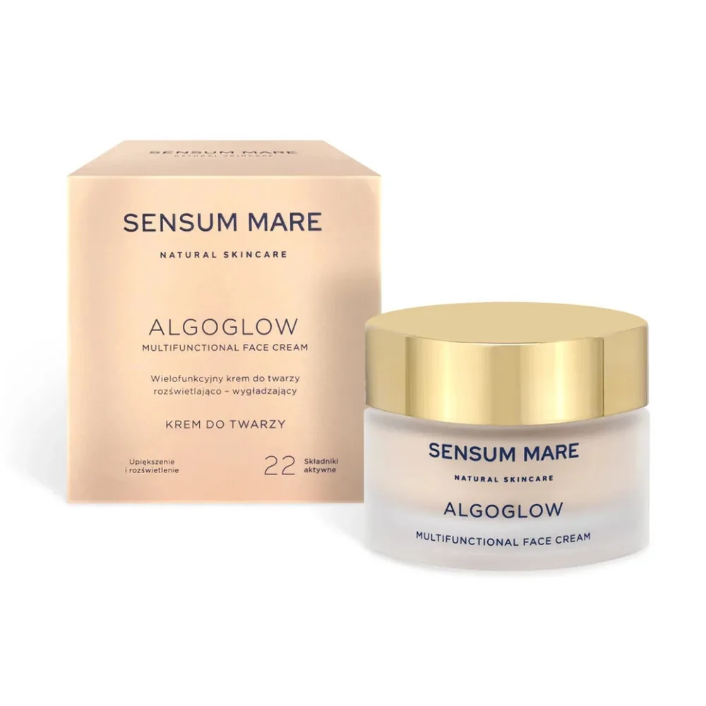 Крем для лица Sensum Mare Algoglow Multifunctional разглаживающий с эффектом сияния, база под макияж, 50 мл