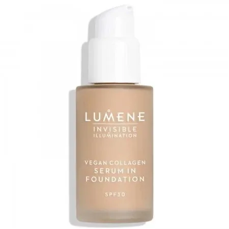 Тональный крем Lumene Invisible Illumination 4 SPF30 тональная сыворотка с гиалуроновой кислотой, лёгкое покрытие, 30 мл