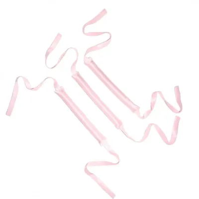 Папильотки для завивки волос Mexmo шёлковые без нагрева, светло-розовые Pink Lemonade, набор 3 шт