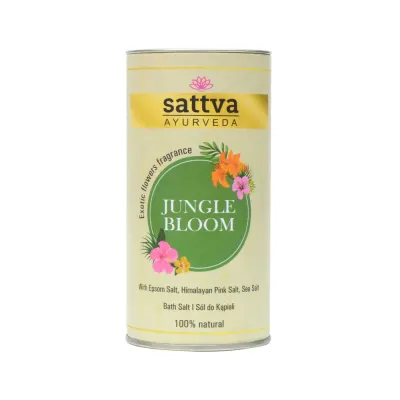 Соль для ванны Sattva Ayurveda Jungle Bloom с маслами расслабляющая аюрведическая 300 г