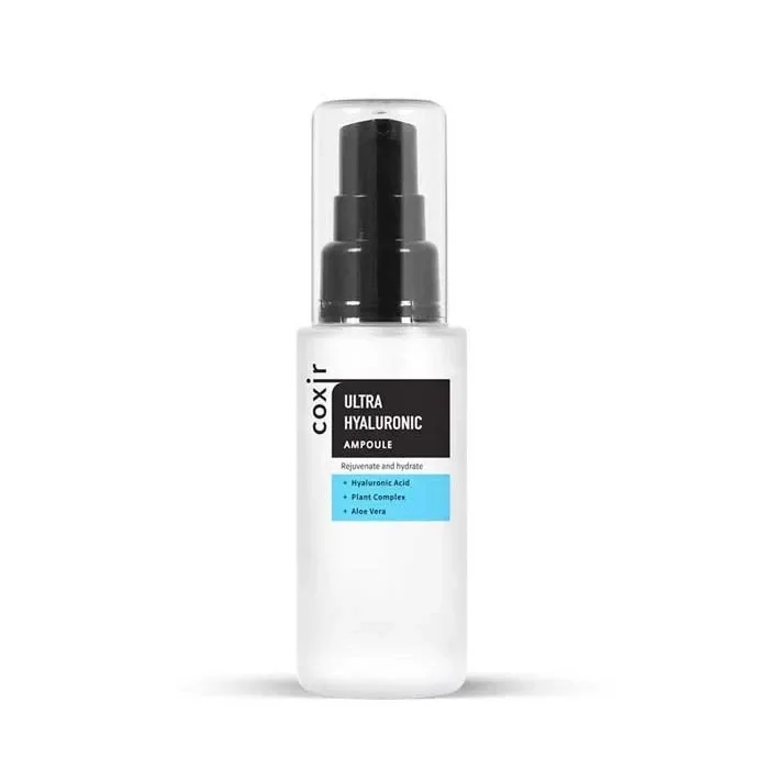 Сыворотка для лица Coxir Ultra Hyaluronic Ampoule увлажняющая с гиалуроновой кислотой и алоэ, 50 мл