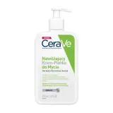 Крем-пенка для умывания CeraVe Hydrating Cream-to-Foam увлажняющая, с церамидами, для нормальной и сухой кожи, 473 мл — фото 1