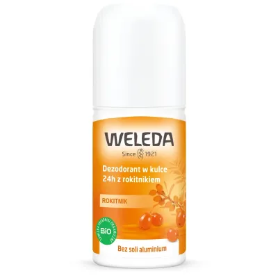 Дезодорант роликовый Weleda 24 ч с облепихой без солей алюминия, натуральный, 50 мл