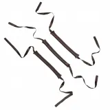 Папильотки для завивки волос Mexmo шёлковые без нагрева, коричневые Brownie, набор 3 шт — фото 1