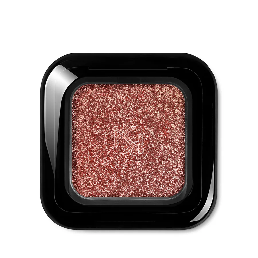 Тени для век с глиттером KIKO Milano Glitter Shower Eyeshadow 09 Fine Wine рассыпчатые, объёмные блики, винный, 2 г
