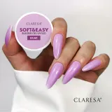 Гель строительный Claresa Nails Soft&Easy Builder Gel Lilac сиреневый, без опила и топа, 90 г — фото 2