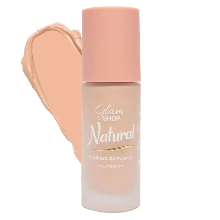 Тональный крем Glam Shop Natural натуральный финиш, среднее покрытие, оттенок 1 Biszkoptowy (бисквитный), 25 мл