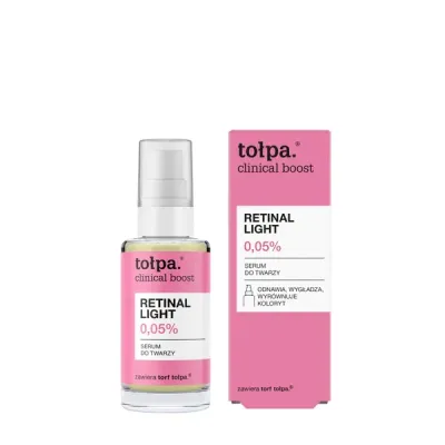 Сыворотка для лица Tolpa Clinical Boost Retinal Light с ретиналем 0,05% обновляющая, 30 мл