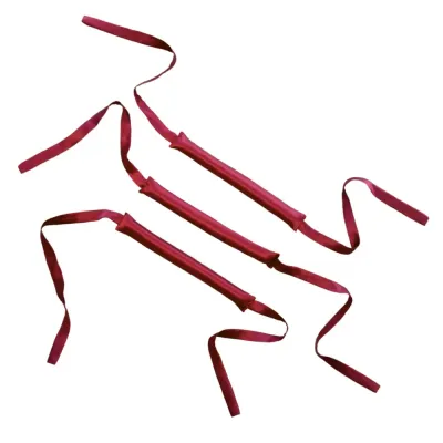 Папильотки для завивки волос Mexmo шёлковые без нагрева, бордовые Burgundy, набор 3 шт