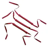 Папильотки для завивки волос Mexmo шёлковые без нагрева, бордовые Burgundy, набор 3 шт — фото 1