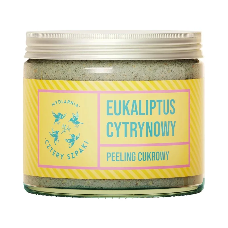 Скраб для тела Cztery Szpaki Eukaliptus Cytrynowy сахарный с маслом ши, эвкалипт и лимон, 250 мл