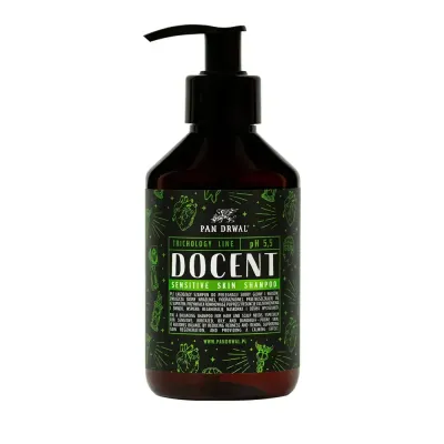 Шампунь для волос Pan Drwal Docent для чувствительной кожи головы, мягкое очищение, 250 мл