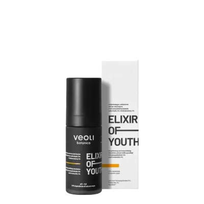 Сыворотка для лица Veoli Botanica Elixir of Youth эмульсионная осветляющая питательная, витамин C 5%, троксерутин 1%, 30 мл