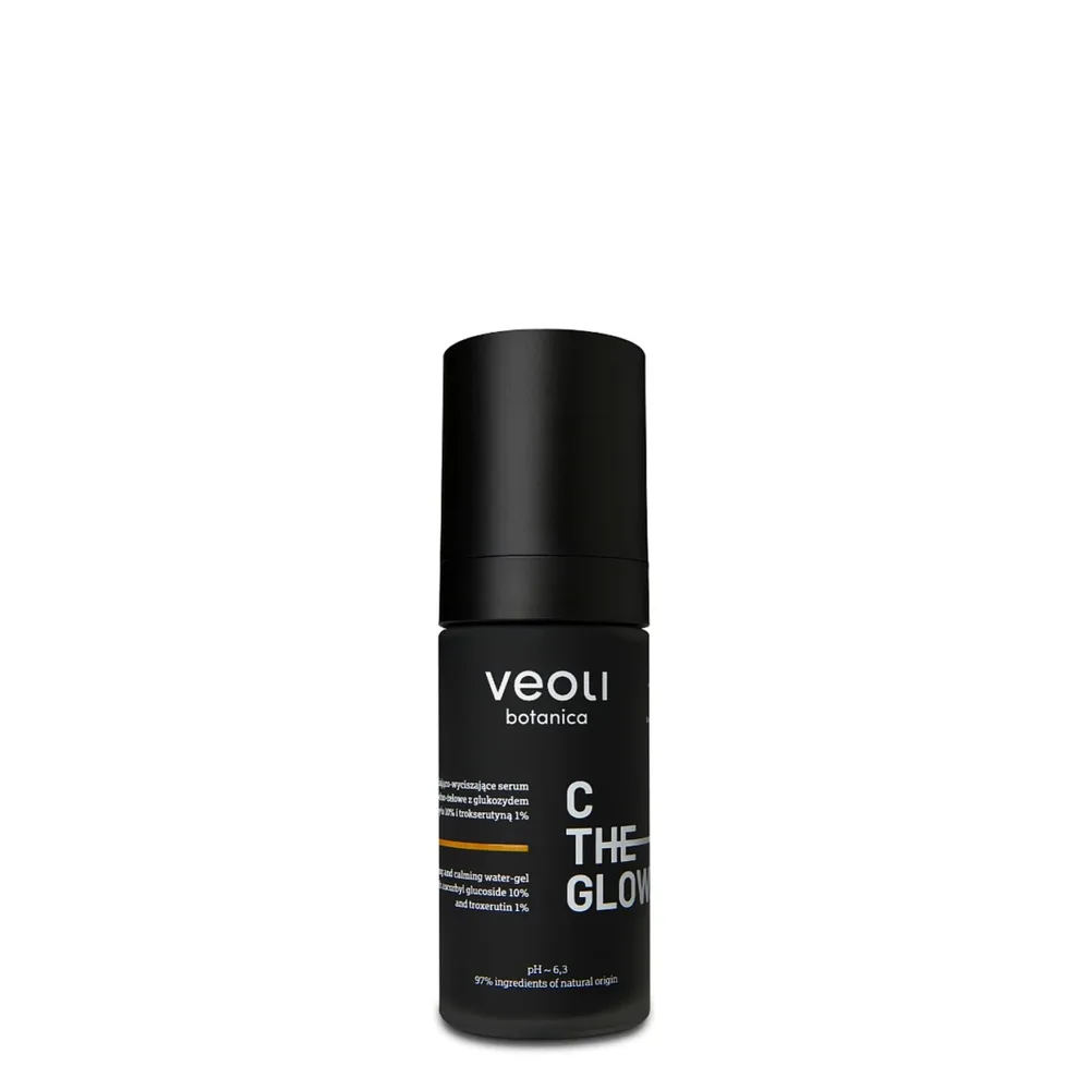 Сыворотка для лица Veoli Botanica C The Glow водно-гелевая осветляющая успокаивающая, витамин C 10%, троксерутин 1%, 30 мл