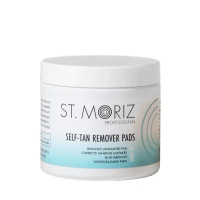 Салфетки для удаления автозагара St. Moriz Professional Tan Remover Pads пропитанные корректирующие, 60 шт