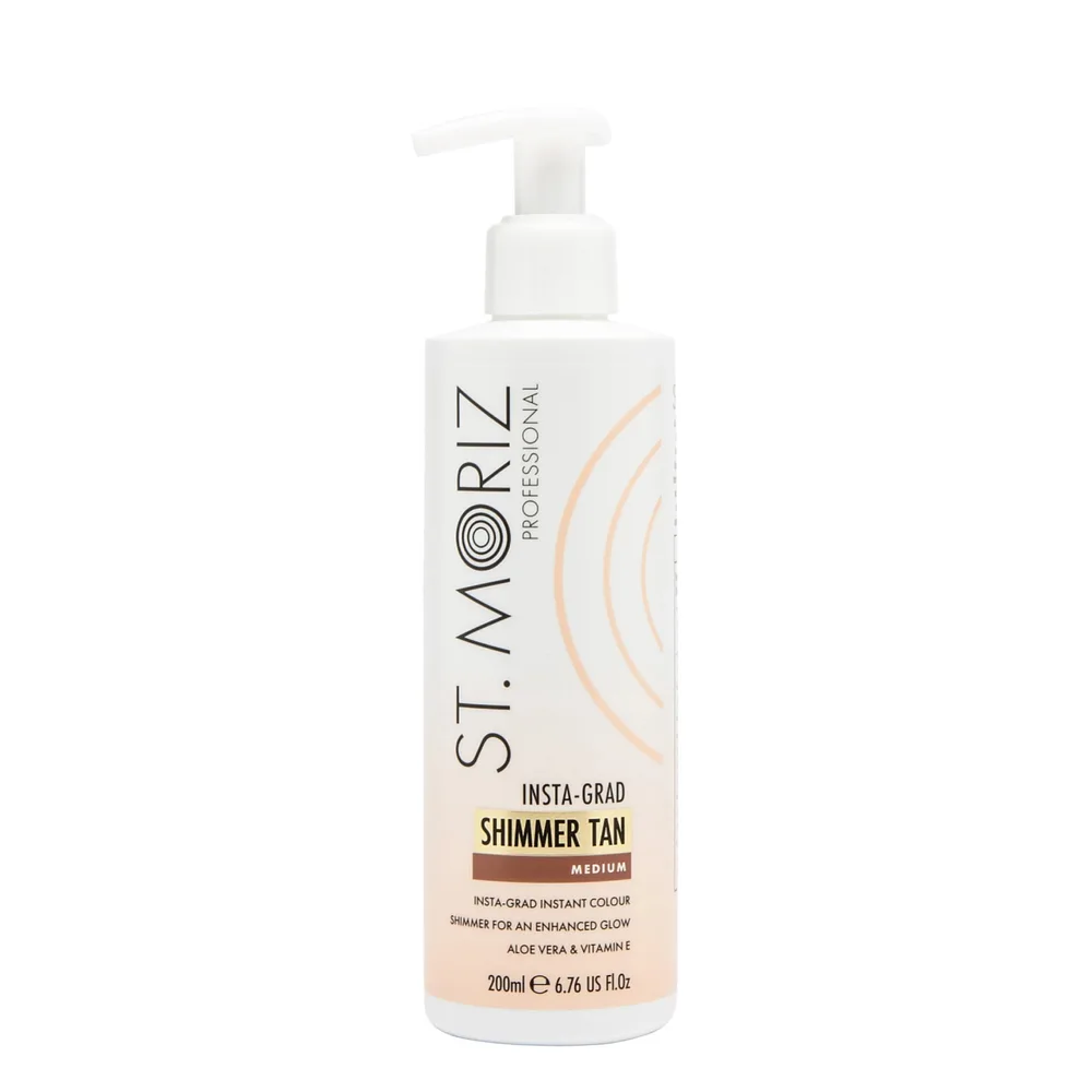 Бальзам-автозагар для тела St. Moriz Professional Insta-Grad Shimmer Tan с шиммером, оттенок Medium, 200 мл