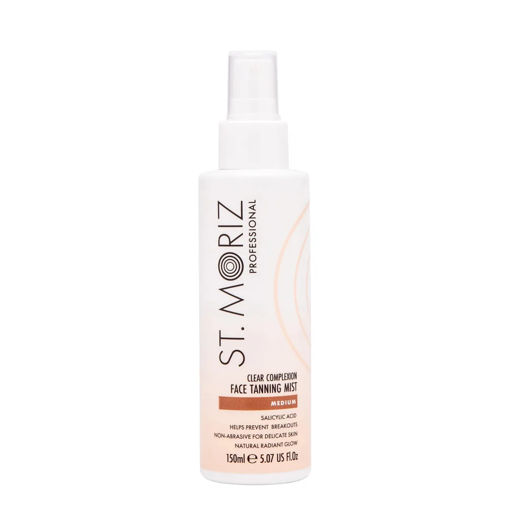 Мист-автозагар для лица St. Moriz Professional Clear Complexion Medium, с алоэ и витамином E, 150 мл