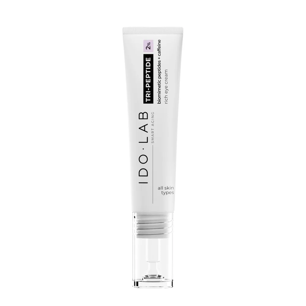 Крем для кожи вокруг глаз Ido Lab TRI-PEPTIDE EYE против морщин, насыщенная формула с пептидами, 15 мл
