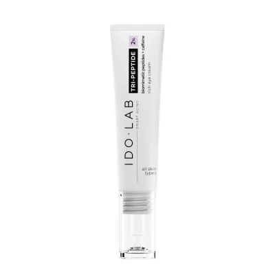 Крем для кожи вокруг глаз Ido Lab TRI-PEPTIDE EYE против морщин, насыщенная формула с пептидами, 15 мл
