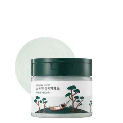 Пэды для лица ROUND LAB Pine Calming Cica Pad успокаивающие с сосной и центеллой, для чувствительной кожи, 50 шт