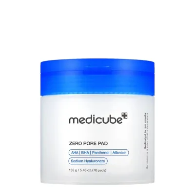 Пэды для лица Medicube Zero Pore Pad 2.0 отшелушивающие с кислотами, для сужения пор, 70 шт