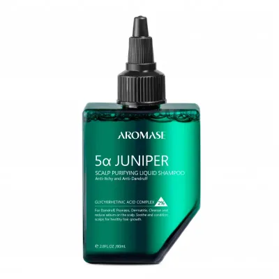 Пилинг для кожи головы Aromase 5a Juniper очищающий жидкий, против перхоти и выпадения, 80 мл