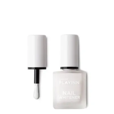 Лак для ногтей Inglot PLAYINN Nail Whitener отбеливающий, маскирует желтизну, оттенок 04, 15 мл