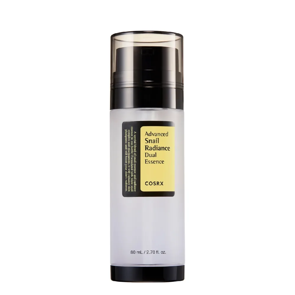 Эссенция для лица Cosrx Advanced Snail Radiance Dual Essence с муцином улитки и ниацинамидом, для сияния кожи, 80 мл