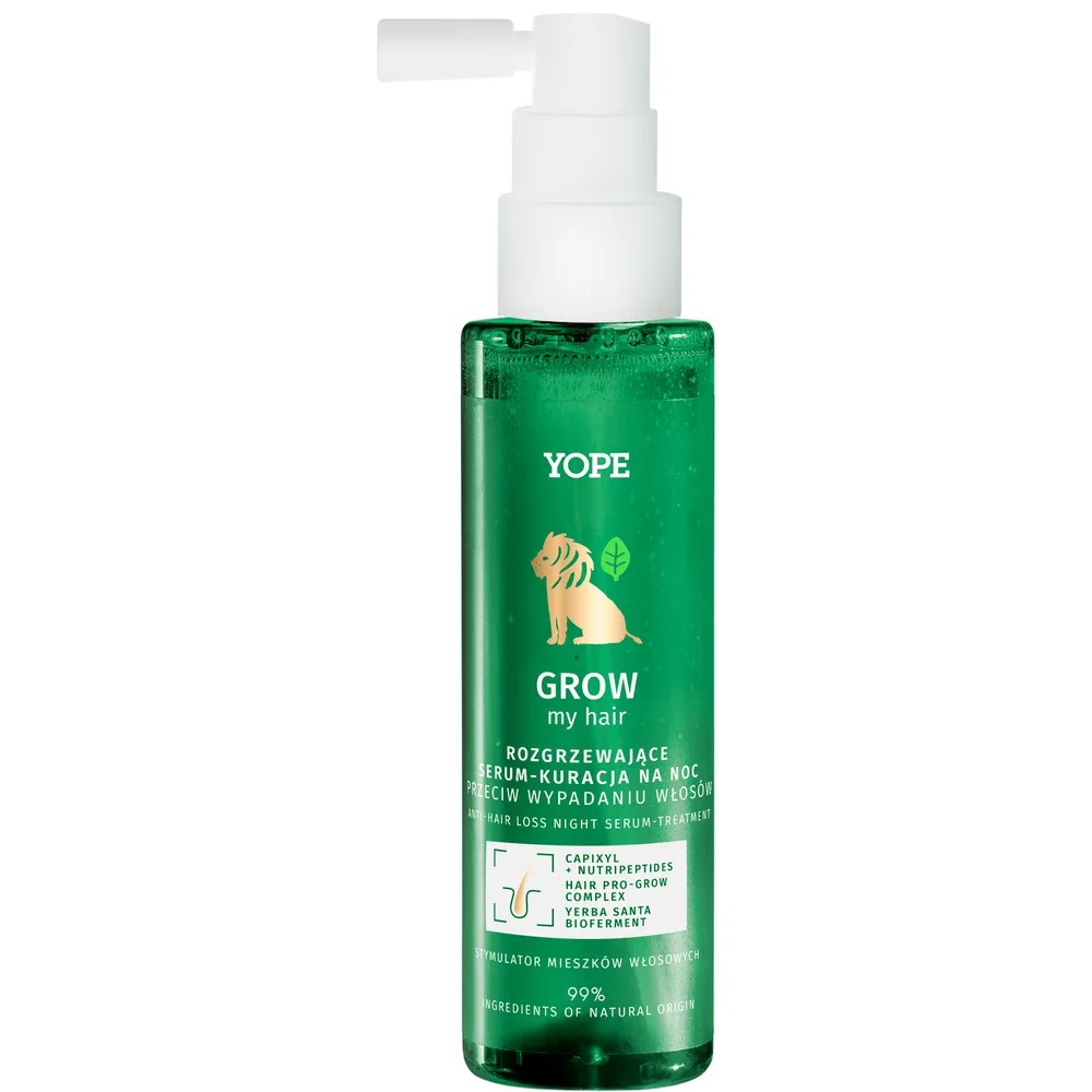 Сыворотка для кожи головы Yope GROW my hair разогревающая ночная против выпадения, 110 мл
