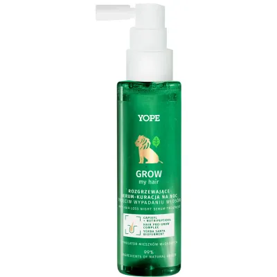 Сыворотка для кожи головы Yope GROW my hair разогревающая ночная против выпадения, 110 мл