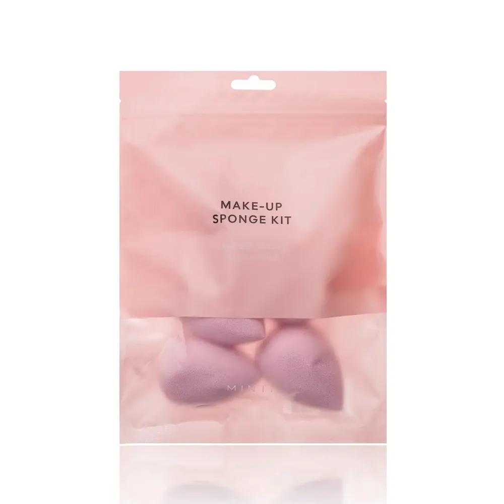 Спонжи для макияжа MINTI Collection Super Soft Sponge Set каплевидные, светло-розовые, набор 5 шт