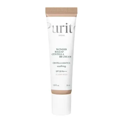 ВВ-крем для лица Purito Wonder Releaf Centella BB Cream, тон #21 Light Beige, светло-бежевый для светлой кожи, с центеллой, 30 мл