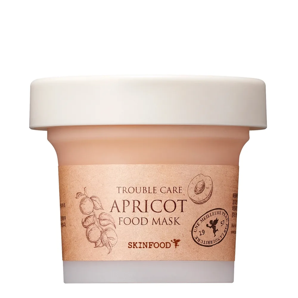 Маска для лица Skinfood Apricot Food Mask абрикосовая очищающая успокаивающая, 120 г