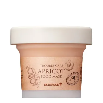 Маска для лица Skinfood Apricot Food Mask абрикосовая очищающая успокаивающая, 120 г