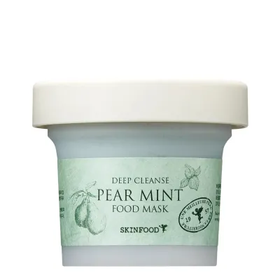 Маска для лица Skinfood Pear Mint Food Mask очищающая освежающая, груша и мята, 120 г