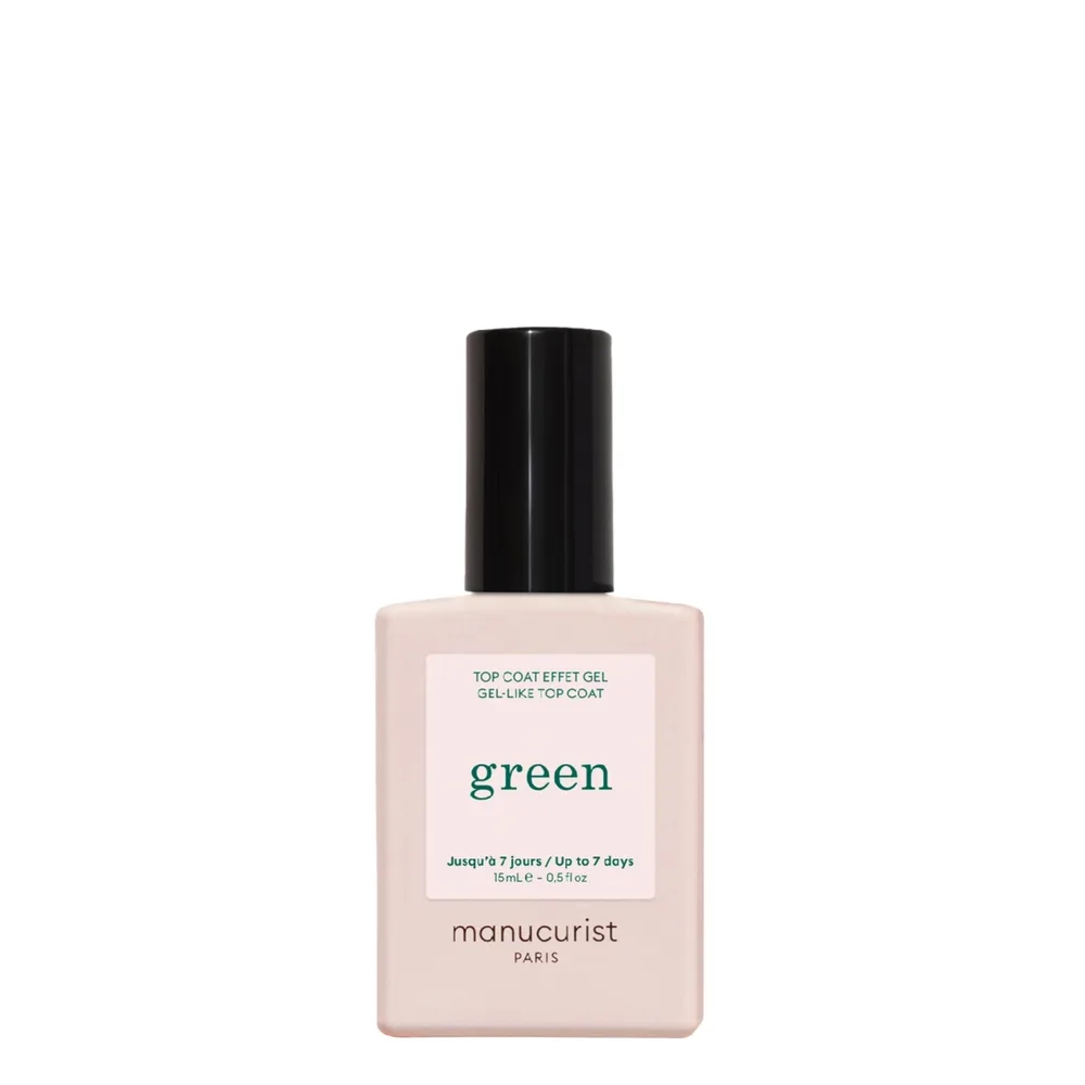 Топ для ногтей Manucurist Green Effect Gel-Like гелевый эффект, глянцевый блеск, 15 мл