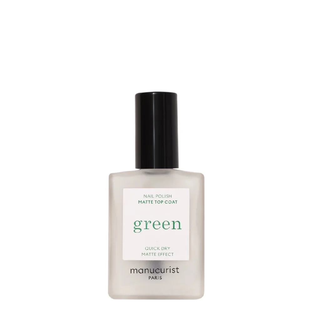 Топ для ногтей Manucurist Green Top Coat Matte матовый финиш, один слой, 15 мл