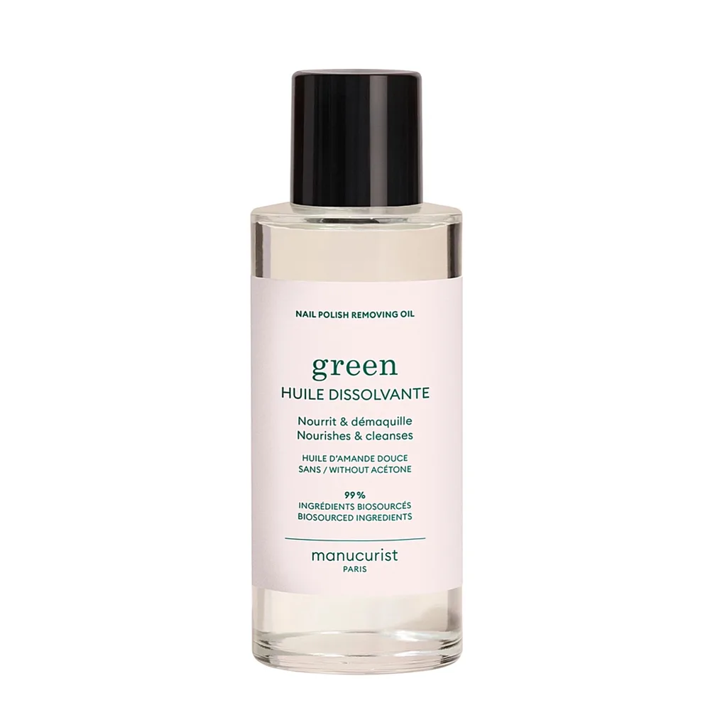 Жидкость для снятия лака Manucurist Green Remover без ацетона, с миндальным маслом, 100 мл