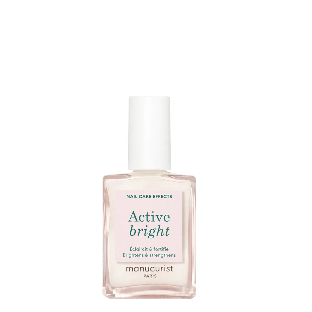 Лак для ногтей Manucurist Active Bright ухаживающий осветляющий, полупрозрачное покрытие, 15 мл