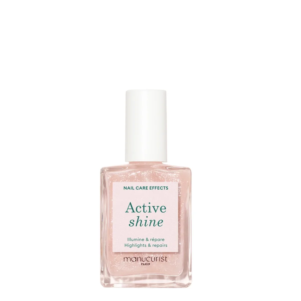 Лак для ногтей Manucurist Active Shine ухаживающий, перламутровый эффект хайлайтера, 15 мл