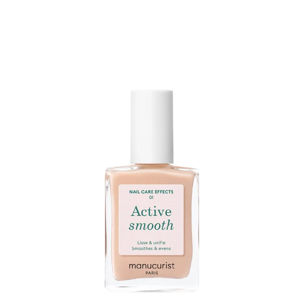 Лак для ногтей Manucurist Active Smooth 01 ухаживающий, полупрозрачный бежевый нюд, 15 мл