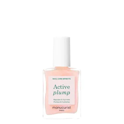 Лак для ногтей Manucurist Active Plump ухаживающий, светло-розовый перламутровый, 15 мл