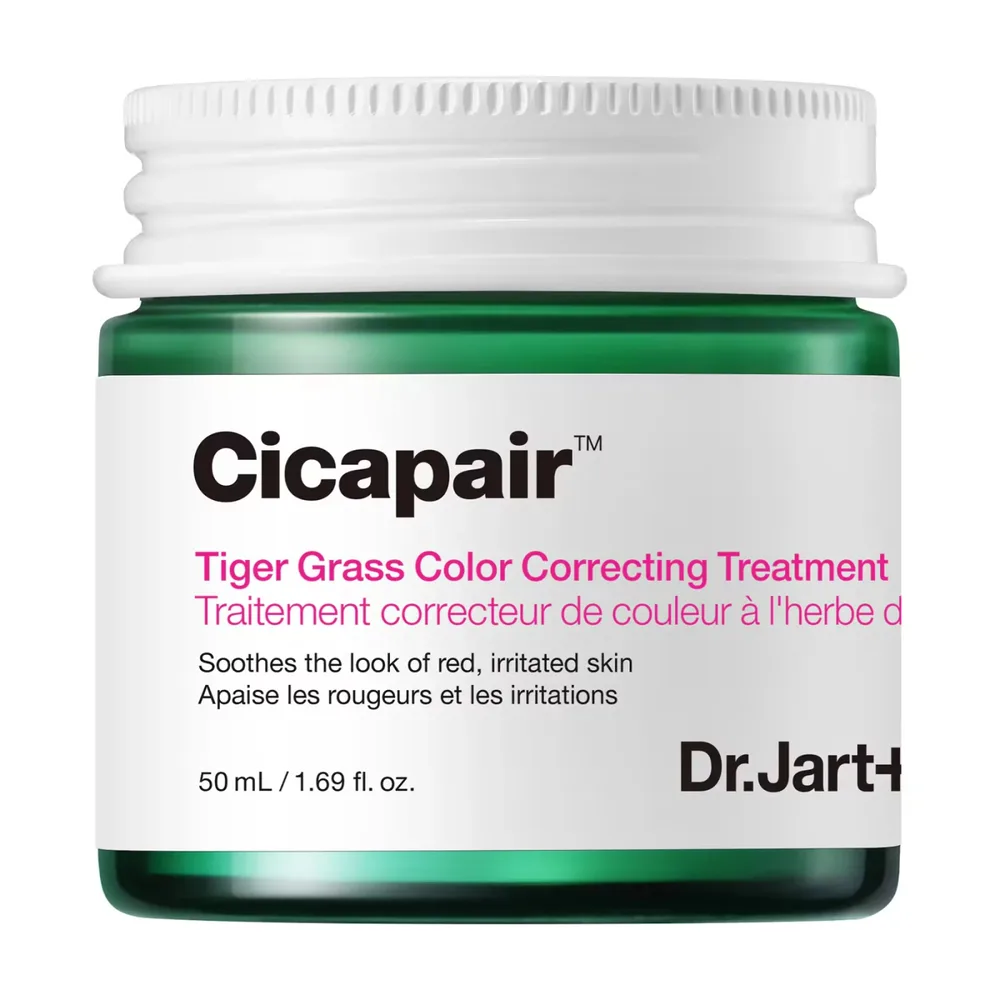 Крем для лица Dr.jart+ Cicapair Tiger Grass Color Correcting Treatment корректирующий покраснения, центелла азиатская, минеральный солнцезащитный фильтр, 50 мл