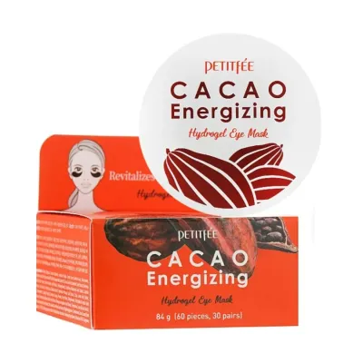 Патчи для глаз гидрогелевые Petitfee Cacao Energizing Hydrogel Eye Mask с какао и ниацинамидом, 84 г, 60 шт