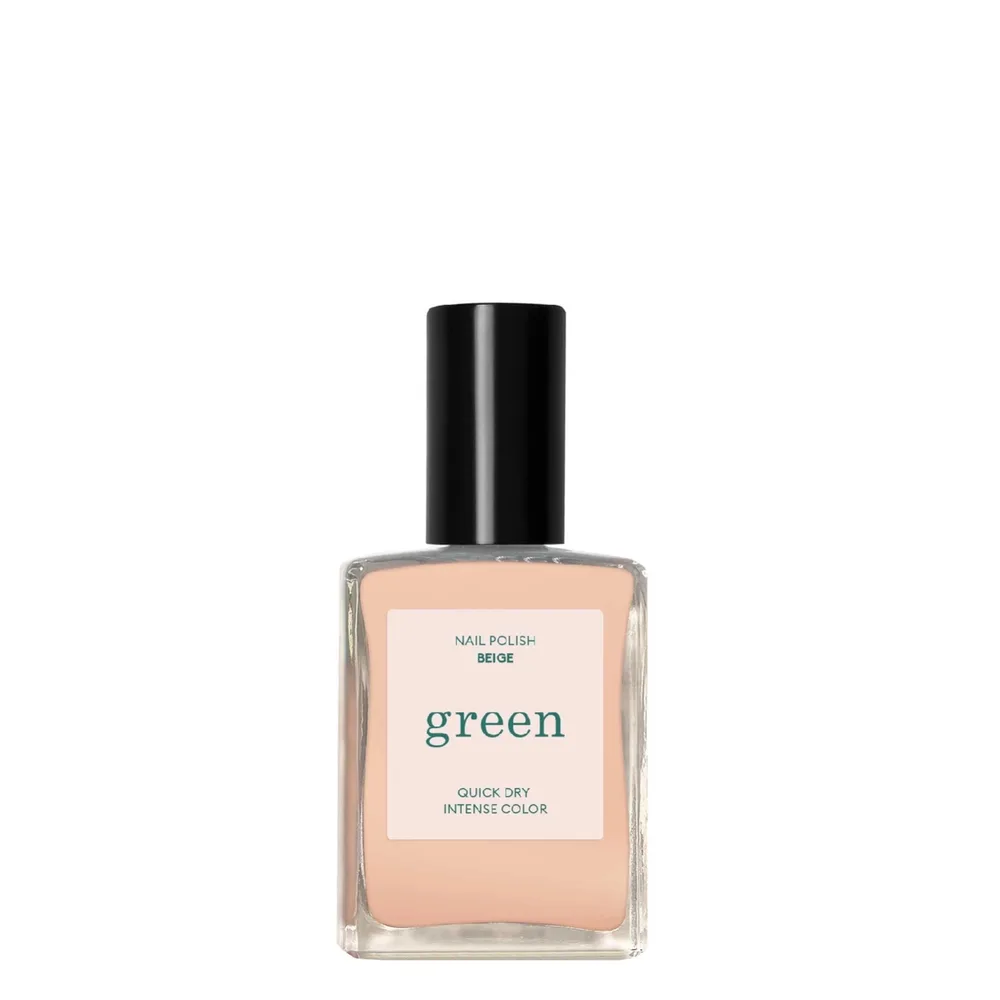 Лак для ногтей Manucurist Green Beige бежевый нюдовый, глянцевый финиш, 15 мл