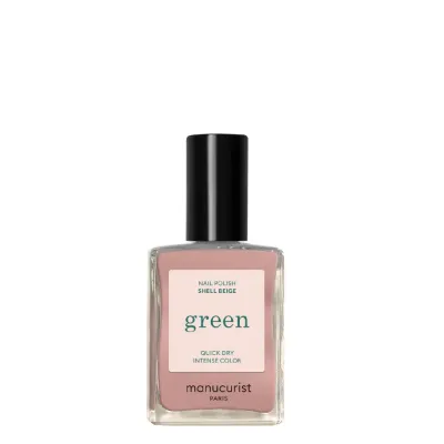 Лак для ногтей Manucurist Green Shell Beige бежево-розовый нюд, 15 мл