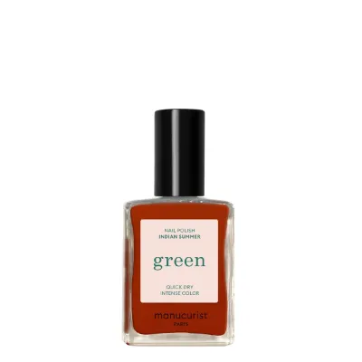 Лак для ногтей Manucurist Green Indian Summer кирпично-красный, плотный цвет, 15 мл