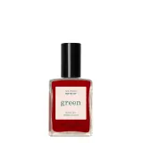 Лак для ногтей Manucurist Green Red Velvet глубокий красный, плотный цвет, 15 мл — фото 1