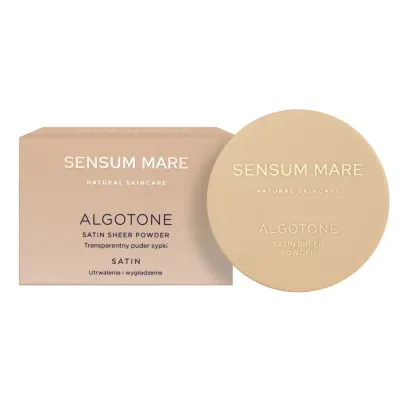 Пудра для лица Sensum Mare ALGOTONE Translucent Loose Powder SATIN рассыпчатая транспарентная, фиксация макияжа, 10 г